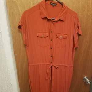 Burnt orange jumpsuit